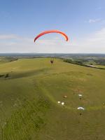 Paragliding Fluggebiet Europa » England,Mt.Caburn,Blick auf den Start