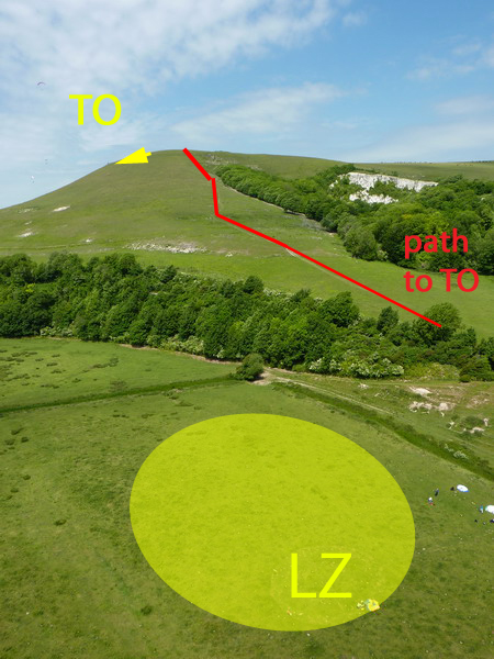 Übersicht: bitte genau dem Pfad folgen und keine neuen Spuren anlegen!