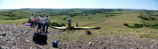 schöner Übungshang mit grossen Landemöglichkeiten