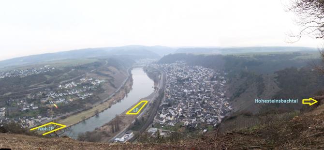 Landeplatz, Notlandeplatz und Hohesteinsbachtal (nicht befliegen !!)