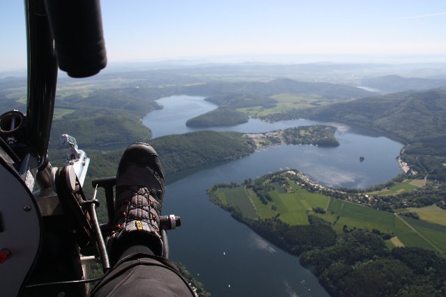 der Edersee in unmittelbarer Nähe zum Fluggebiet