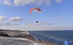 Paragliding Fluggebiet ,,Blick vom Startplatz Richtung NW. Aufnahme vom 2012-02-04.