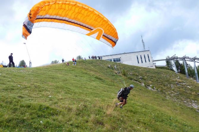 Letzter Flug vor dem Regen.