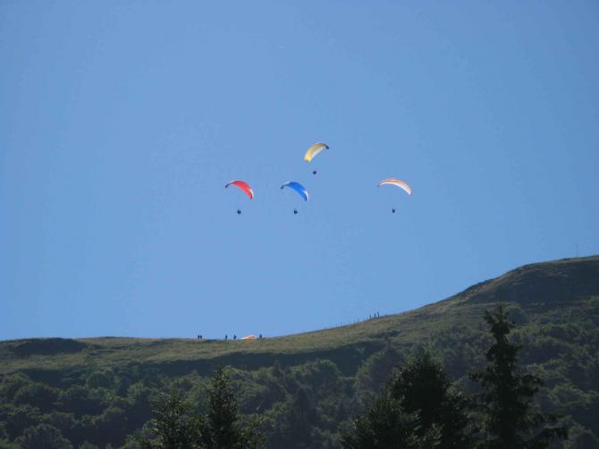 Fliegen vor dem SP Chabraire, Juli 2008, T.Uhlmann