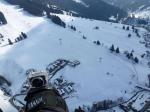 Paragliding Fluggebiet Europa » Österreich » Salzburg,Dienten am Hochkönig,Landeplatz genug links von der Gondel, über die Häuser...