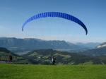 Paragliding Fluggebiet Europa » Österreich » Tirol,Niederau Markbachjoch,Startplatz am Markbachjoch, auch von Anfängern leicht zu bewältigen.