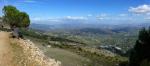 Paragliding Fluggebiet Europa Spanien Andalusien,Casarabuonela (Sierra Prieta),Blick über den (kurzen) Startplatz Ritg Malaga