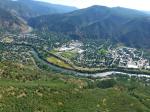 Paragliding Fluggebiet Nordamerika » USA » Colorado,Glennwood Springs,Red Mtn: Blick zur LZ