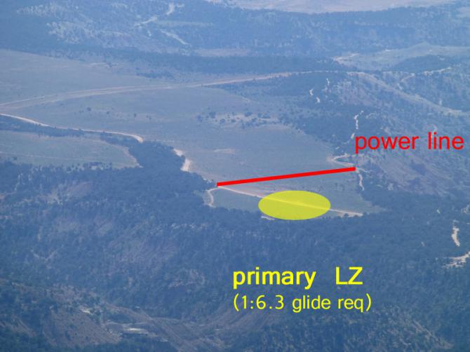 Primary LZ (1:7 glide required)