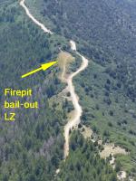 Paragliding Fluggebiet Nordamerika » USA » Colorado,Roan,Fire Pit LZ (Bail-out) below TO