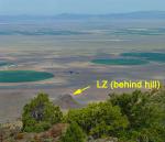 Paragliding Fluggebiet Nordamerika » USA » Utah,Silver,Blick zur LZ (aus der Nähe des SP)