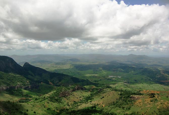 Aussicht Fluggebiet aus der Luft