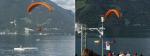 Paragliding Fluggebiet Europa » Schweiz » Nidwalden,Klewenalp,Impressionen Akro-SM 2009 in Beckenried (29.08.09) - Einlage mit fliegendem Kajak