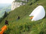 Paragliding Fluggebiet Europa » Schweiz » Appenzell Innerrhoden,Hoher Kasten,Startplatz am Hohen Kasten