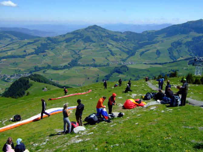 Startplatz bei der Bergstation.