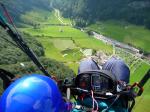 Paragliding Fluggebiet Europa » Schweiz » Appenzell Innerrhoden,Ebenalp,5. August 2008 - Hochbetrieb am Landeplatz, sowohl in der Luft als auch am Boden!