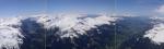 Paragliding Fluggebiet Europa » Schweiz » Graubünden,Madrisa,Pano auf 3500m am Aelpeltispitz:
links Richtung Davos (mit See); in der Mitte: Gotschna; nach rechts das Prättigau