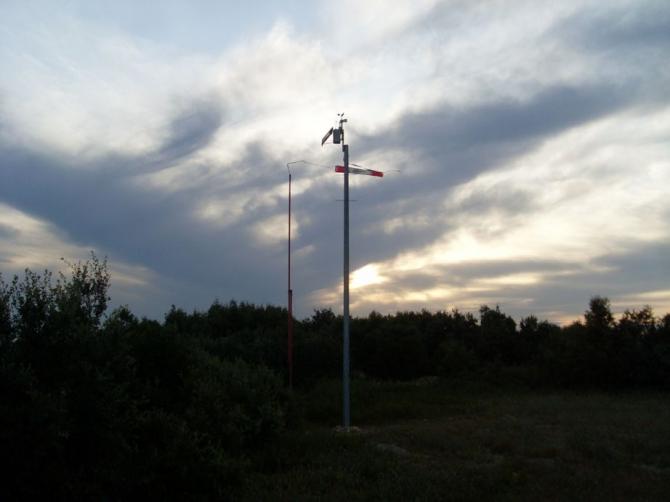 Es gibt natürlich auch eine Windtüte.