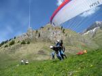 Paragliding Fluggebiet Europa » Schweiz » Obwalden,Brunni - Engelberg,Brunni: Tandemstart am Haerzlisee