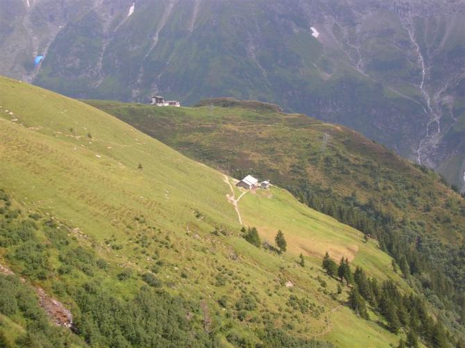 Fürenalp. Startplatz ganz links oben.
