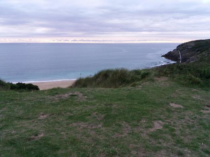 Starthang mit Landung am Strand. Aug. 2017