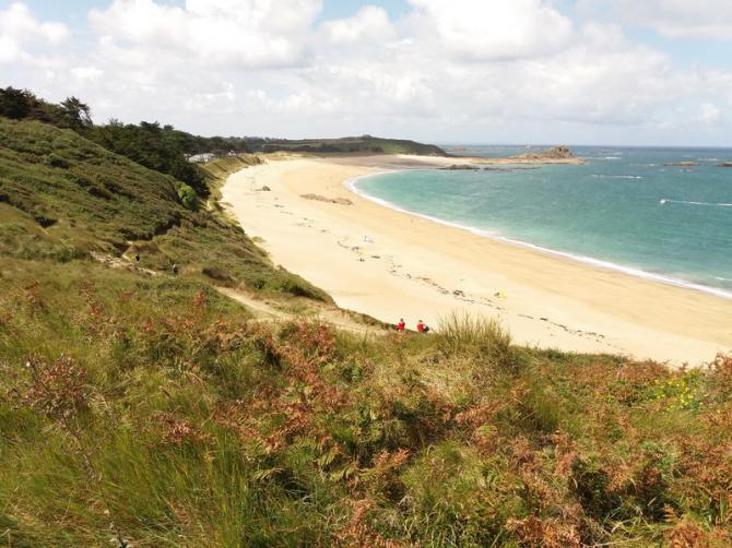 Starthang mit Landung am Strand. Aug. 2017
