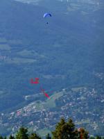 Paragliding Fluggebiet Europa » Frankreich » Rhone-Alpes,Chamrousse,LZ vom Start aus gesehen