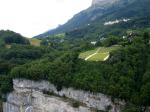 Paragliding Fluggebiet Europa » Frankreich » Rhone-Alpes,Saint Hilaire du Touvet,Der Startplatz von Saint Hilaire kann man von weitem noch sehen