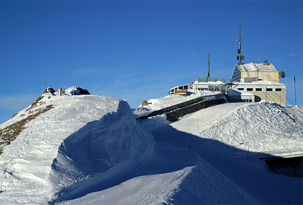 Gipfelstation des Parpaner Rothorns