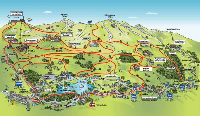 Landen ist am bei Valbella und in Parpan möglich...