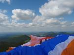 Paragliding Fluggebiet Europa Frankreich Auvergne,Puy de Dôme,Blick vom Startplatz N; Juli 2008, T.Uhlmann