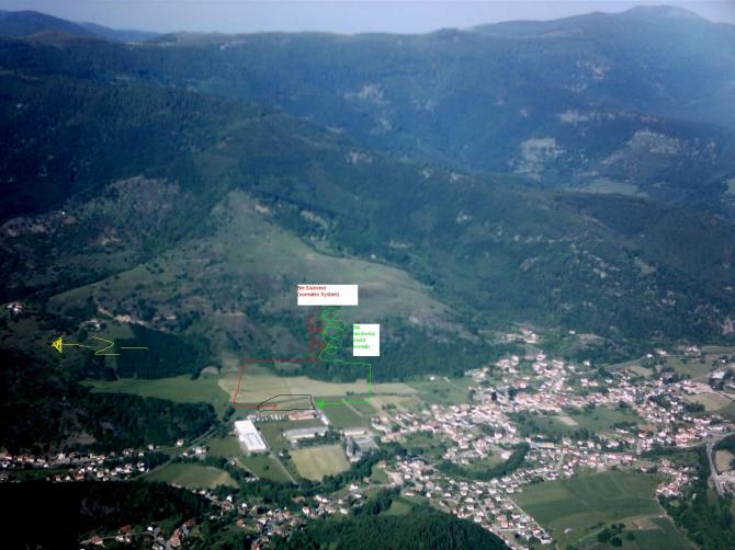 Normale Landeeinteilung bei funktionierendem Talwindsystem isz die rote Einteilung.
Wenn das Talwindsystem nicht funktioniert ist auch in der Luft aufzupassen.