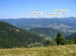 Paragliding Fluggebiet Europa » Frankreich » Elsass,Treh Markstein,Blick vom Startplatz des Drumont auf den Treh. Im Bild eingetragen der Start- und Landeplatz