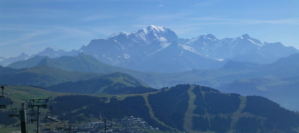 fantastische Aussicht auf den Mt.Blanc