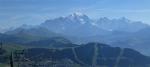 Paragliding Fluggebiet Europa » Frankreich » Rhone-Alpes,Mont Bisanne,fantastische Aussicht auf den Mt.Blanc