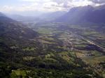 Paragliding Fluggebiet Europa » Frankreich » Rhone-Alpes,L'ebaudiaz,Talausgang in Richtung West