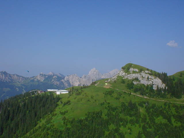 Bergstation Neunerköpfle Tannheim. Und Startplatz