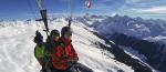Paragliding Flugschule Europa » Schweiz » Graubünden,Air-Davos Paragliding,Winterthermikflug über der Jatzhütte. Unsere Tandemprofis freuen sich mit Dir zu Fliegen.