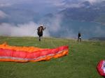 Paragliding Flugschule ,,Schüler am Starten...