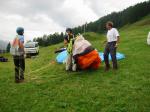 Paragliding Flugschule Europa » Schweiz » Graubünden,Flugschule Davos,Schulbetrieb am Übungshang
