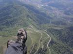 Paragliding Reise Bericht Europa Frankreich ,Frankreich - Sankt Amarin-Tal im Südwesten des Elsass,Über dem Treh.
Foto: Michael Friedchen