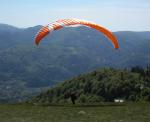 Paragliding Reise Bericht Europa Frankreich ,Frankreich - Sankt Amarin-Tal im Südwesten des Elsass,Start am Treh
Foto: Heike Friedchen