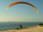 Paragliding Reise Bericht ,Vol Libre, oder von einem der Auszog an der Dune de Pyla zu fliegen...,An der Dune du Pyla mit Blick auf den Atlantik.