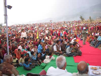 Schlusszeremonie am Sunset Point