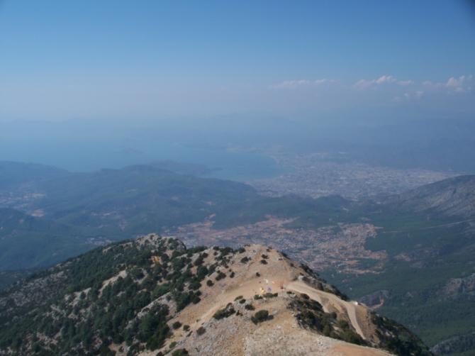 Sicht auf den Startplatz auf 1700 m